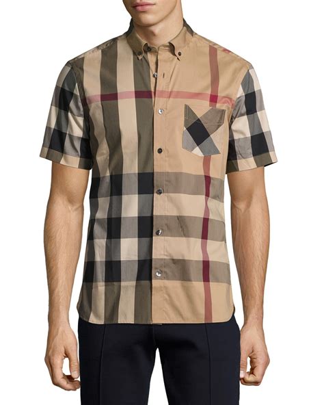 burberry womens short sleeve top|Burberry short sleeve shirts.